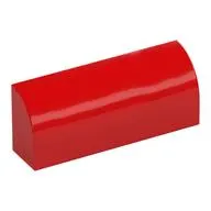 Brick Curved 1 x 4 x 1 1/3 No Studs with Retro LEGO Logo print