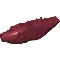 Creature Body Part, Dragon Torso with Spikes and Gold Ventral Scales Print