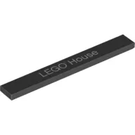 Tile 1 x 8 with 'LEGO® House' Print