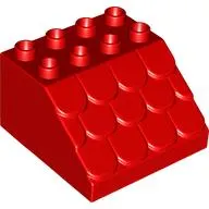 Duplo Brick 4 x 4 x 2 Slope Shingled