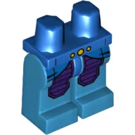 Hips and Dark Azure Legs with Blue and Purple Space Armor and 3 Yellow Lights