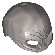 Helmet / Mask, High Sides with Lines on Face and Forehead Print