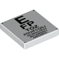 Tile 2 x 2 with Eye Chart Print