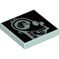 Tile 2 x 2 with Homer's Head X-Ray Print