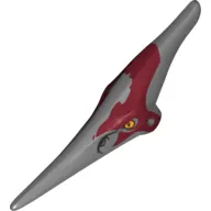 Animal Body Part, Dinosaur, Pteranodon Head with Eyes, Dark Red Marks