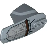 Large Figure Limb Cover, Size 6, Armor with Ball Joint Socket with Metal Plate and Brown Strap Print