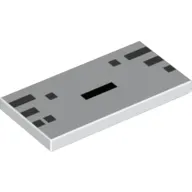Tile 2 x 4 Pixels for Minecraft Ghast Mouth Print