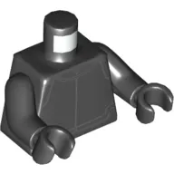 Torso Uniform with Gray Lines Print, Black Arms and Hands