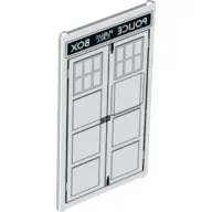 Glass for Window 1 x 4 x 6 with 'POLICE PUBLIC CALL BOX' Mirror Image Tardis Door print