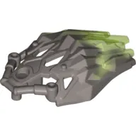 Large Figure Armor, Crystal with Marbled Trans-Bright Green Pattern