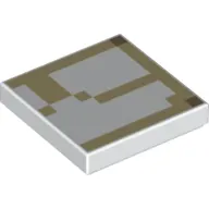 Tile 2 x 2 with Minecraft Iron Golem Skin Print