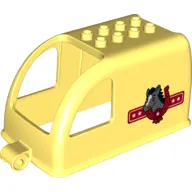 Duplo Horse Trailer Top with Horseshoe, Horse & Stars Print