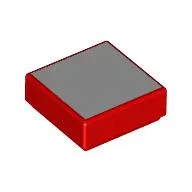 Tile 1 x 1 with White Square Print