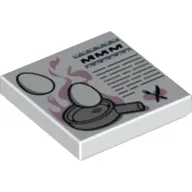 Tile 2 x 2 with Eggs and Frying Pan Print
