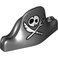 Hat Pirate with Skull and Crossed Knife and Fork Print