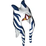 Headdress Togruta Montrals Long, Dark Blue and Orange Ahsoka Print