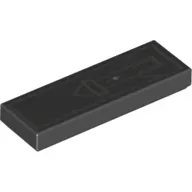 Tile 1 x 3 with Silver Belt Pouch Print