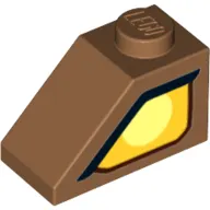 Brick Sloped 45° 2 x 1 with Bottom pin, with right eye