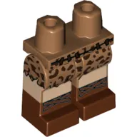 Hips with Medium Nougat Legs and Reddish Brown Boots Pattern with Caveman Belt and Skirt, Light Nougat Knees Print