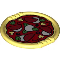 Duplo Disk with Pizza Margherita Print