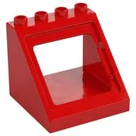 Duplo Roof Section 4 x 4 x 3 with Window