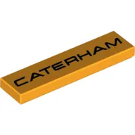 Tile 1 x 4 with Black 'CATERHAM' print