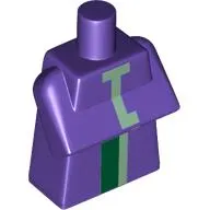 Torso Special, Long with Folded Arms with Green and Sand Green Stripes Print