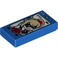 Tile 1 x 2 with Smart Phone and Harley Quinn print