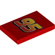 Tile 2 x 3 with '95' Print