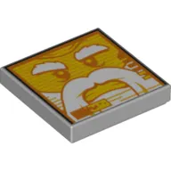 Tile 2 x 2 with Monitor Face print