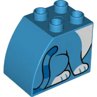 Duplo Brick 2 x 3 x 2 with Curved Top