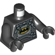Torso Space Batsuit with Yellow Batman Logo, Hoses Print, Black Arms and Hands