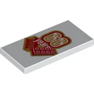 Tile 2 x 4 with '60 Years' print