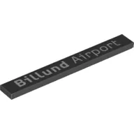 Tile 1 x 8 with 'Billund Airport' print