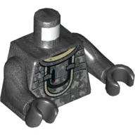 Torso Armor, Dirt Stains (Camouflage) Rebolt Print, Pearl Titanium Arms, Black Hands