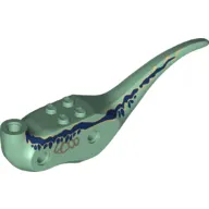 Animal Body Part, Dinosaur, Raptor Body with Blue Lines and Spots