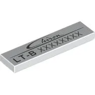 Tile 1 x 4 with Bugatti Chiron Serial Number