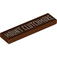 Tile 1 x 4 with 'Mount Clutchmore' print