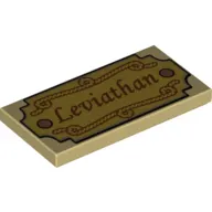 Tile 2 x 4 with 'Leviathan' Print