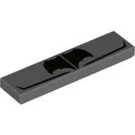 Tile 1 x 4 with Tactical Batman Logo