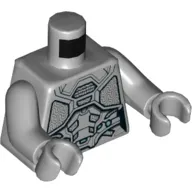 Torso Armor with Silver Plates Print, Light Bluish Gray Arms and Hands
