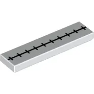Tile 1 x 4 with Black Line, Small Plus print