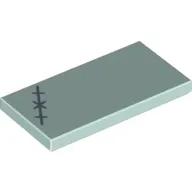 Tile 2 x 4 with Sand Blue Sewing Pattern print