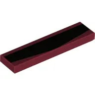 Tile 1 x 4 with Visor Eyeslit Print