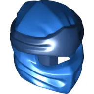 Wrap with Long Back Knot, Dark Blue Band Pattern