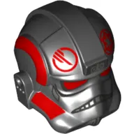 Helmet AT-AT / Tie Pilot, Red Inferno Squad Agent Print
