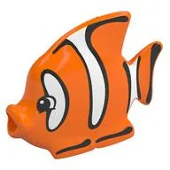 Duplo Animal Fish, Clownfish with White Stripes