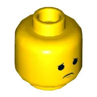 Minifig Head Emmet, Smile / Sad Print