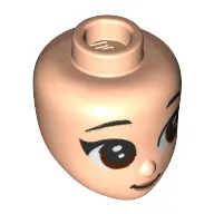 Minidoll Head Reddish Brown Eyes
