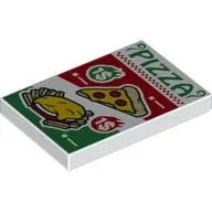 Tile 2 x 3 with Pizza Flyer Print
